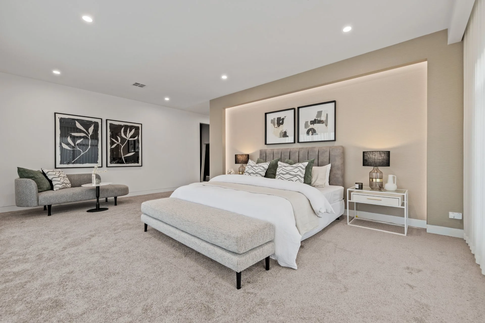 Master bedroom suite