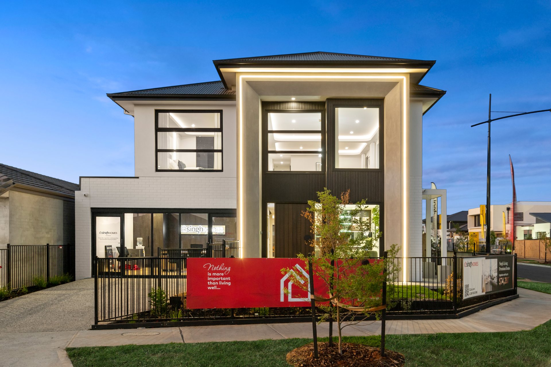Newcastle 473 Phoenix Façade — Singh Homes Display Home, Aintree